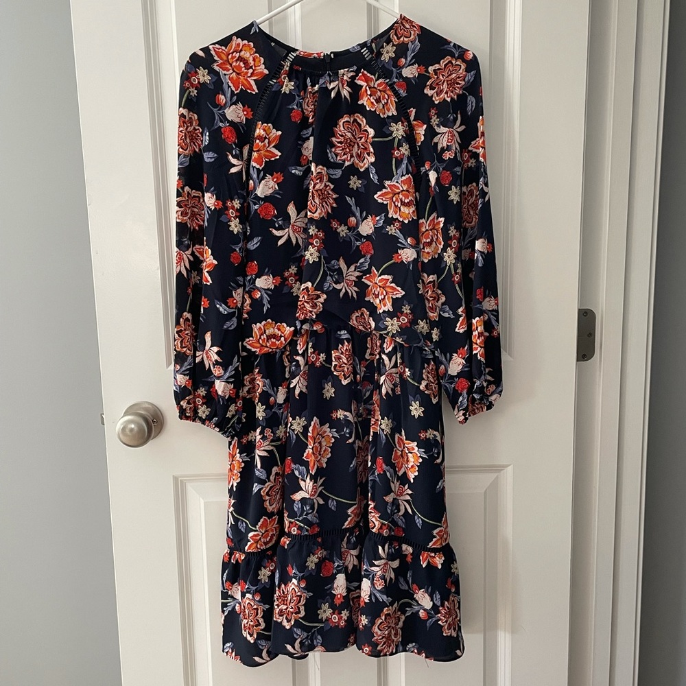 Eliza J Crepe Blouson Dress